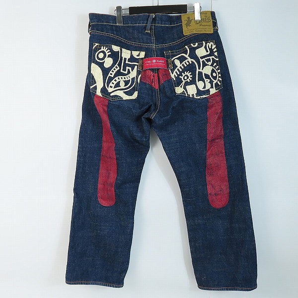 実際に弊社で買取させて頂いたEVISU/エヴィス セルビッチ デニムパンツ 5001 36×34の画像 1枚目