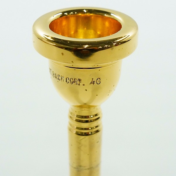 実際に弊社で買取させて頂いたVINCENT BACH/ヴィンセントバック 4G ゴールド トロンボーン/ユーフォニアム 用 マウスピースの画像 3枚目