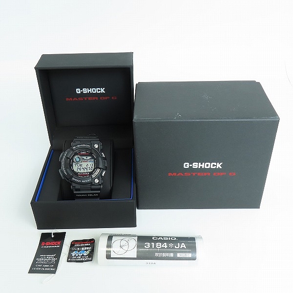 実際に弊社で買取させて頂いたG-SHOCK/Gショック FROGMAN/フロッグマン Master of G/マスターオブG ソーラー電波時計/ウォッチ GWF-1000-1JFの画像 8枚目