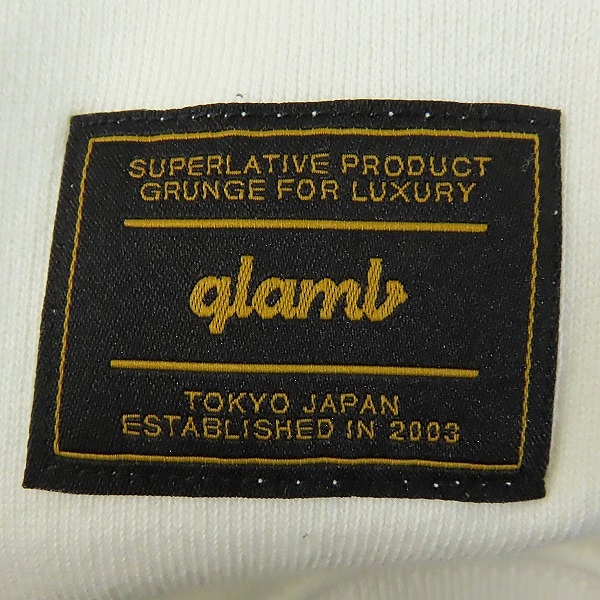 実際に弊社で買取させて頂いたglamb/グラム チェーンソーマンコラボ パーカー アキ バックプリント ホワイト GB0122/CM08  Lの画像 5枚目