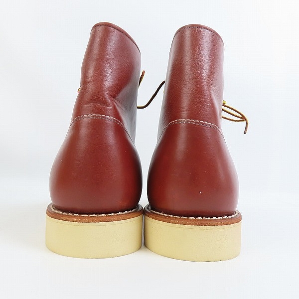 実際に弊社で買取させて頂いたREDWING/レッドウィング プレーントゥブーツ 茶 9105 /US9の画像 1枚目