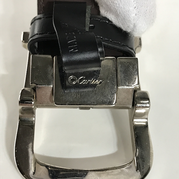 実際に弊社で買取させて頂いたCartier/カルティエ Cアロンジェ バックル レザーベルト の画像 4枚目