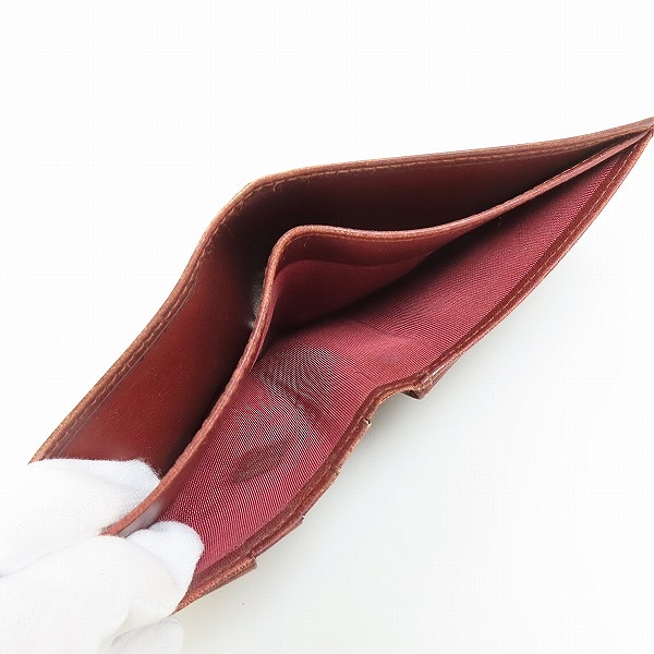 実際に弊社で買取させて頂いたCartier/カルティエ マストライン レザー 二つ折り 財布/ウォレットの画像 6枚目