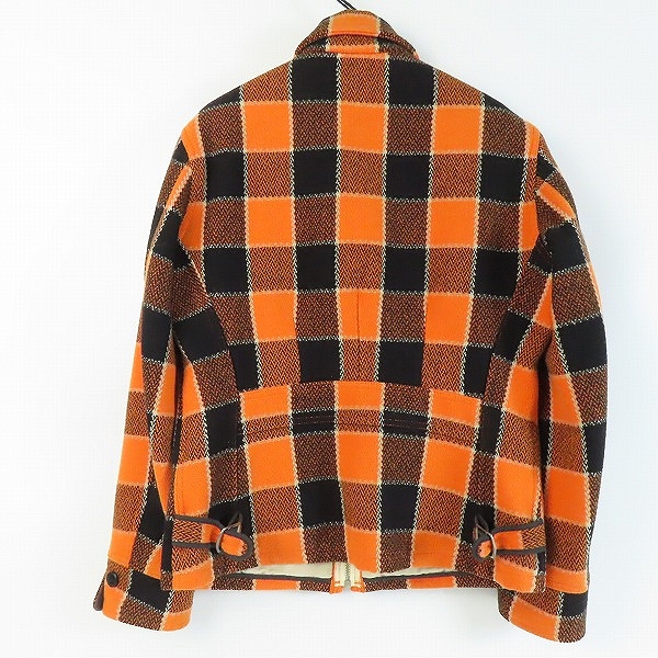 実際に弊社で買取させて頂いたTHE FLAT HEAD GOOGIES/フラットヘッド ウールジップアップ ジャケット チェック柄/38の画像 1枚目