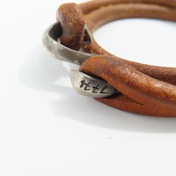 実際に弊社で買取させて頂いたTHE FLAT HEAD/フラットヘッド Sカン レザーブレスレットの画像 4枚目