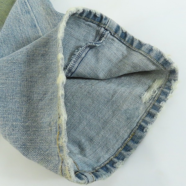 実際に弊社で買取させて頂いたLGB/ルグランブルー クレイジーウルフスカルパッチデニム 7077M/26の画像 6枚目