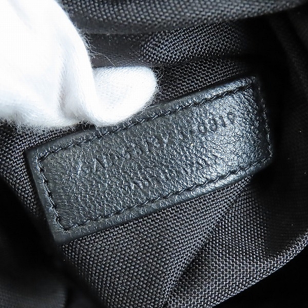 実際に弊社で買取させて頂いたSAINTLAURENTPARIS/サンローランパリ ヌックス クロスボディバッグ BLACK AND PLATINUMの画像 4枚目