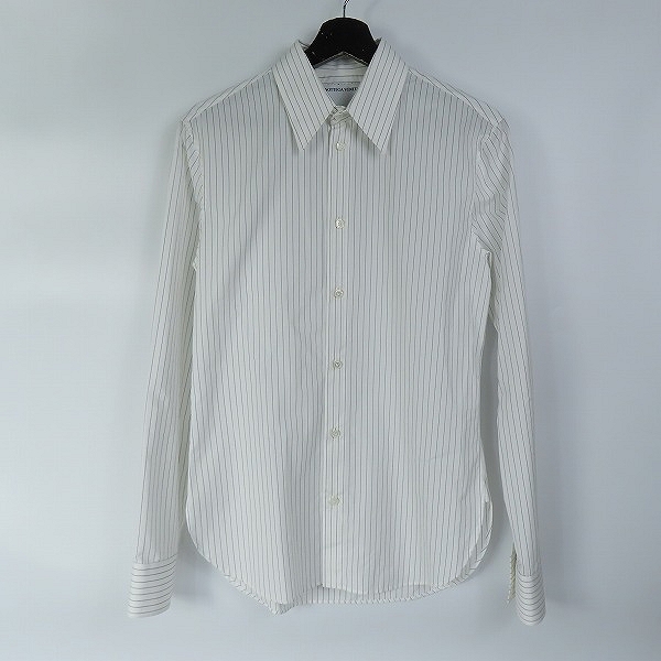 実際に弊社で買取させて頂いたBOTTEGA VENETA/ボッテガヴェネタ  レギュラーストライプシャツ 651007 V0GY0/37
