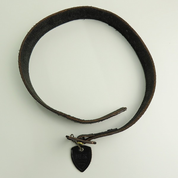 実際に弊社で買取させて頂いたHTC BLACK/エイチティーシー ブラック パイソン レザーベルトの画像 9枚目