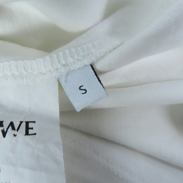 実際に弊社で買取させて頂いた【JPタグ】LOEWE/ロエベ 20SS KEN HEYMAN/キーヘイマン アナグラムロゴ刺繍 半袖Tシャツ H6109980PC/Sの画像 3枚目