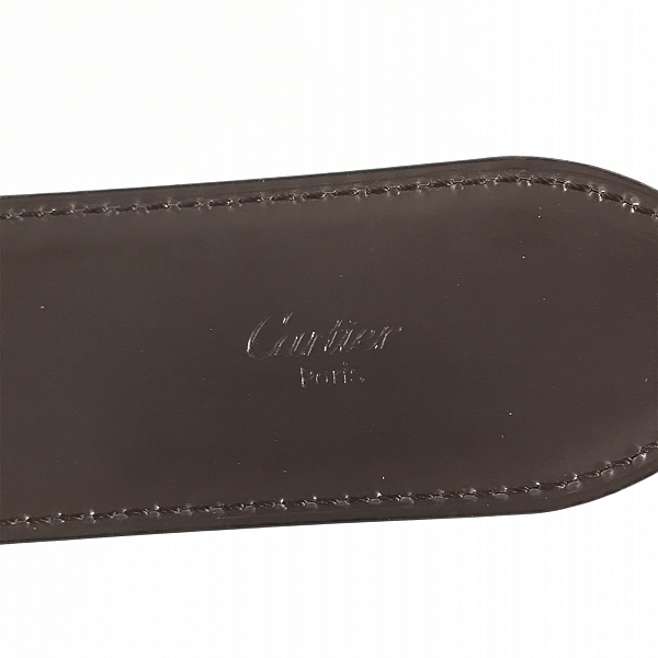 実際に弊社で買取させて頂いたCartier/カルティエ Cアロンジェ バックル レザーベルト の画像 3枚目