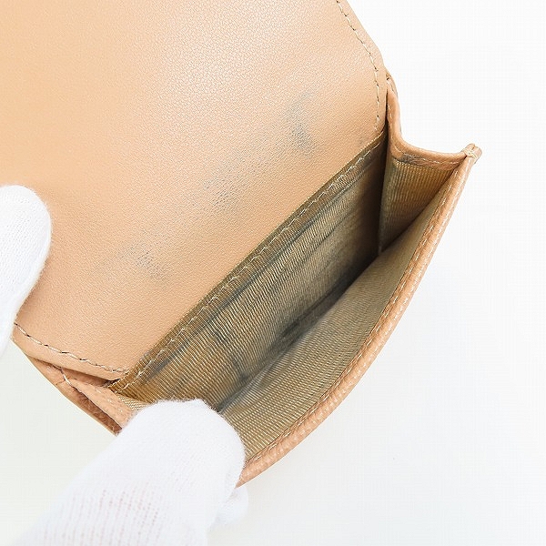 実際に弊社で買取させて頂いたDior/ディオール 三つ折り財布 レザーの画像 4枚目