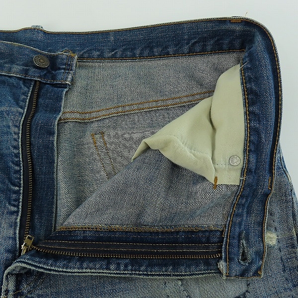 実際に弊社で買取させて頂いたLEVI'S/リーバイス ヴィンテージ 517-0217 刻印2 ジップフライ デニムパンツの画像 4枚目