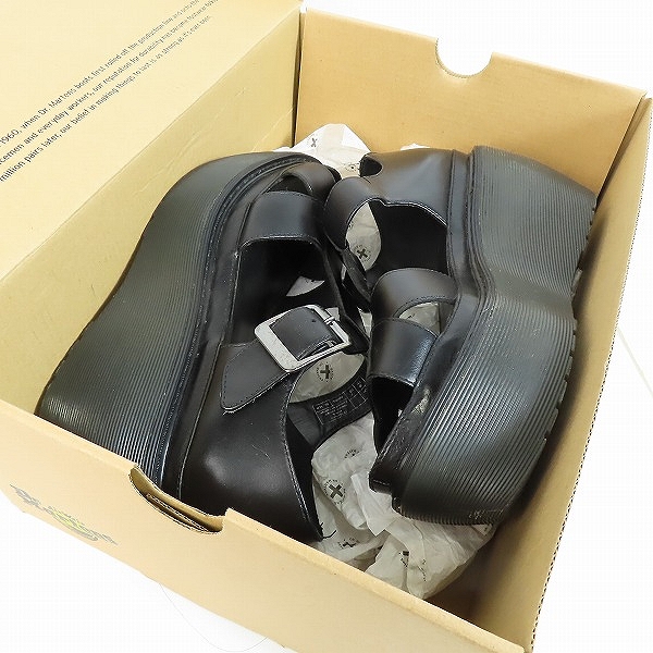 実際に弊社で買取させて頂いたDr.Martens/ドクターマーチン ADAYA/アダヤ ウェッジソール クロスストラップサンダル 15767001/UK5の画像 8枚目