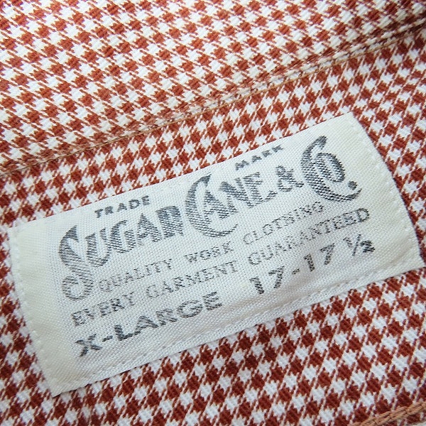実際に弊社で買取させて頂いたSUGAR CANE/シュガーケーン フィクション ロマンス 長袖ワークシャツ SC28847/XLの画像 2枚目