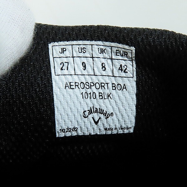 実際に弊社で買取させて頂いたCallaway/キャロウェイ ソフトスパイク ゴルフシューズ C22996110 1010/27の画像 5枚目