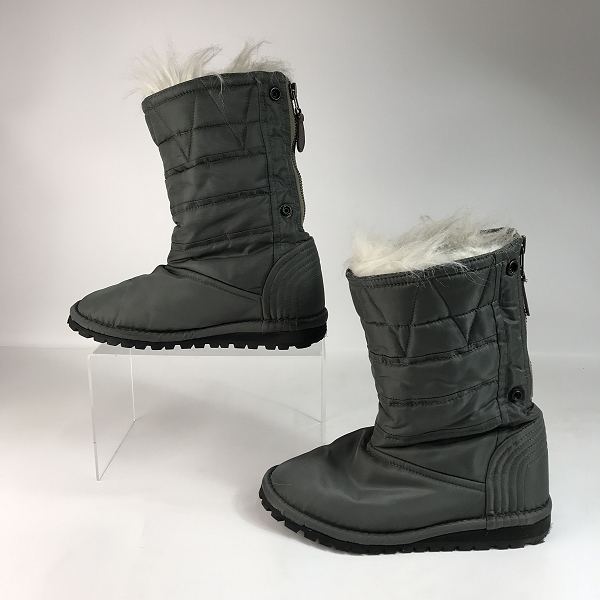 実際に弊社で買取させて頂いたJUNYA WATANABE COMME des GARCONS/ジュンヤワタナベコムデギャルソン ファー付き スノーブーツ /Sの画像 3枚目