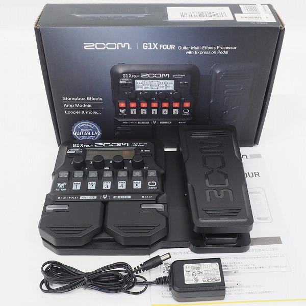 実際に弊社で買取させて頂いた【美品/簡易動作確認済】ZOOM/ズーム G1X FOUR Ver.v1.10 エレキギター用マルチエフェクター
