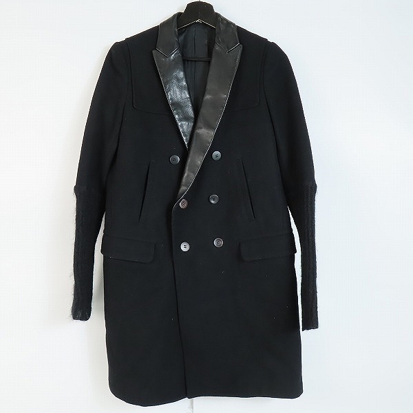 実際に弊社で買取させて頂いたUNDERCOVER/アンダーカバー 13AW 袖ニット ラペル切替コート L1304/1