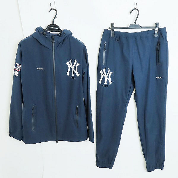 実際に弊社で買取させて頂いたFCRB/エフシーレアルブリストル 21AW MLB TOUR WARM UP JACKET/WARM UP PANTS/セットアップ FCRB-212000/FCRB-212001/XL/L