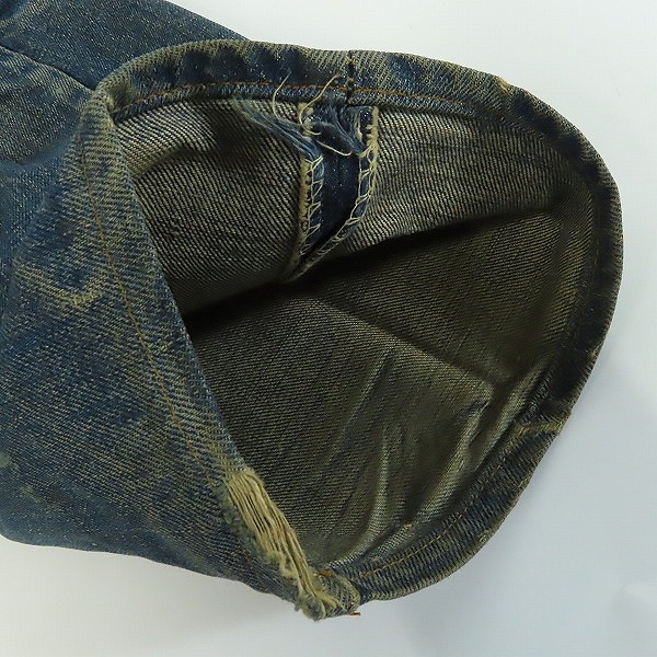実際に弊社で買取させて頂いたLEVI S/リーバイス 505 ヴィンテージ 刻印5 42TALONジップ シングルステッチ デニムパンツの画像 7枚目