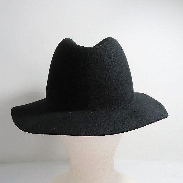 実際に弊社で買取させて頂いたNO ID./ノーアイディ ウールハット/ブラックの画像 2枚目