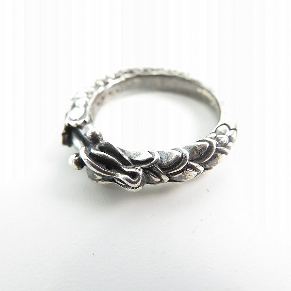 実際に弊社で買取させて頂いたBloody Mary/ブラッディーマリー 青龍 シルバーリング w/ブルーダイヤモンド 11号