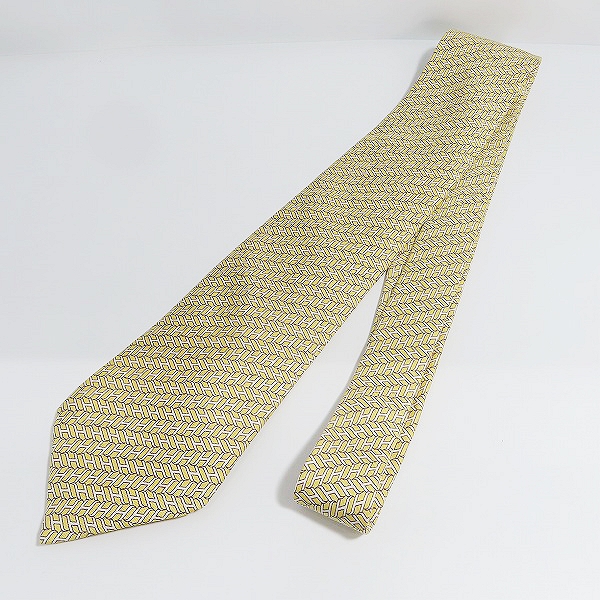 実際に弊社で買取させて頂いたHERMES/エルメス H総柄 シルクネクタイ