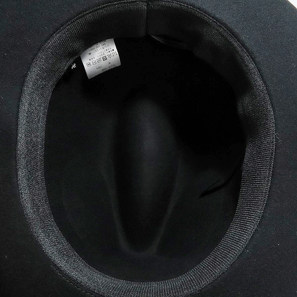 実際に弊社で買取させて頂いたNO ID./ノーアイディ ウールハット/ブラックの画像 4枚目