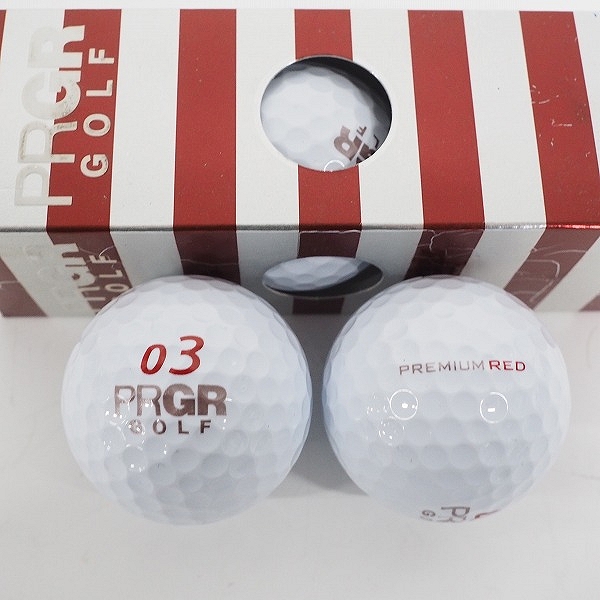 実際に弊社で買取させて頂いた【未使用】PRGR/プロギア RS SPIN,PREMIUM RED・HONMA/ホンマ BERES MG ゴルフボール 計1ダースの画像 2枚目