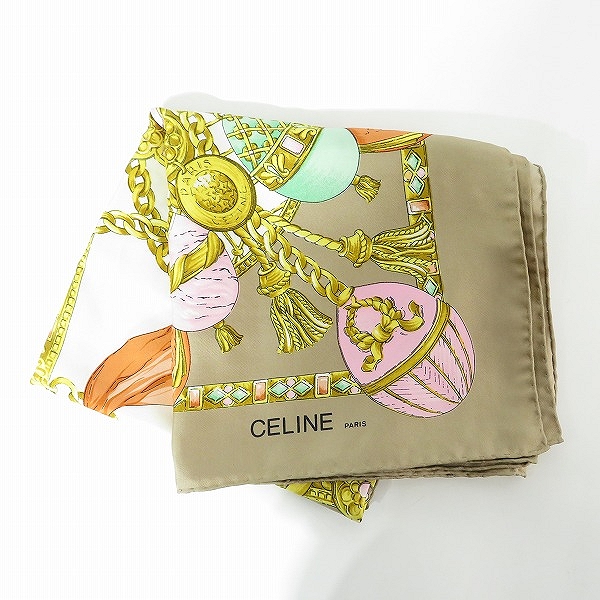 実際に弊社で買取させて頂いたCELINE/セリーヌ 宝石柄総柄 大判ストール