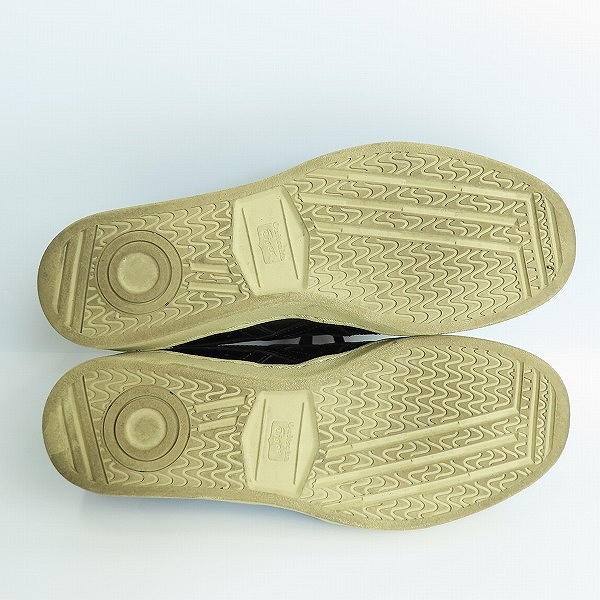 実際に弊社で買取させて頂いたOnitsuka Tiger/オニツカタイガー レザースニーカー ブラック D7H1L/26の画像 2枚目