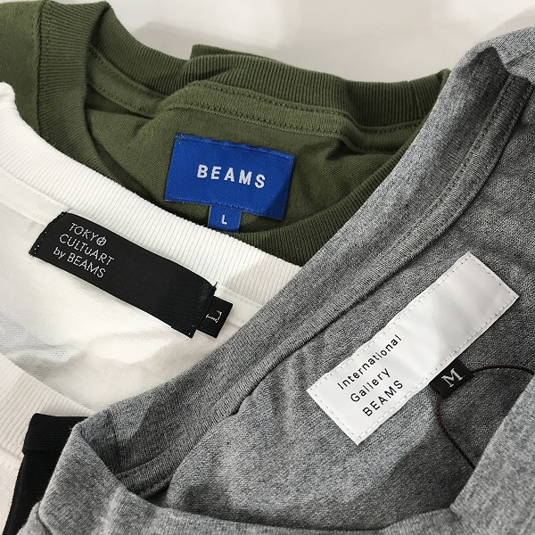 実際に弊社で買取させて頂いた【おまとめ/未使用含む】BEAMS/ビームス Tシャツ/カットソーの画像 1枚目