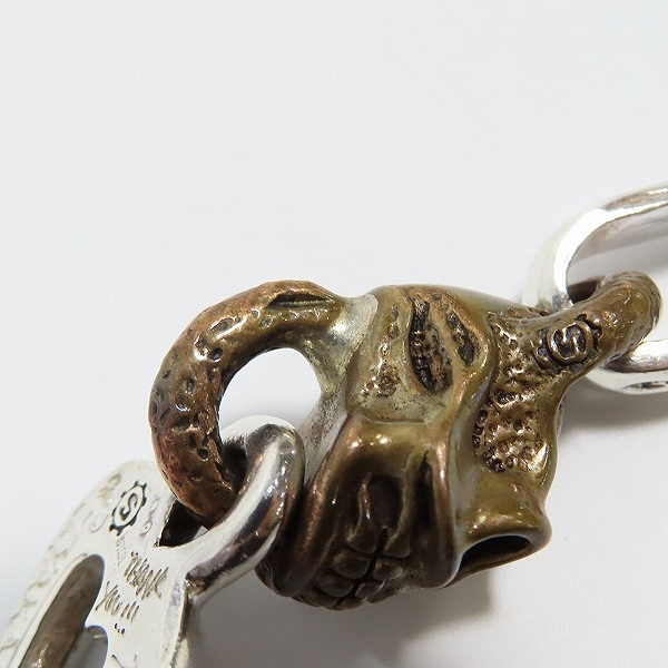 実際に弊社で買取させて頂いた【ギャラ付】STARLINGEAR/スターリンギア マイクロスカルフレーム ハートフープ ペンダントの画像 6枚目