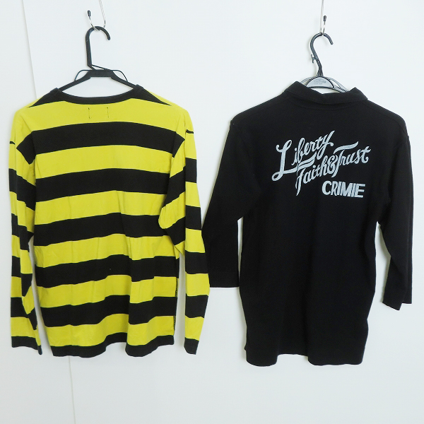 実際に弊社で買取させて頂いたTHE CRIMIE/クライミー 長袖Tシャツ/長袖ポロシャツ ボーダー 2点セットの画像 1枚目