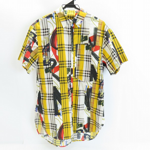 実際に弊社で買取させて頂いたBURBERRY/バーバリー ラフィティプリント 半袖シャツ 8001971/40