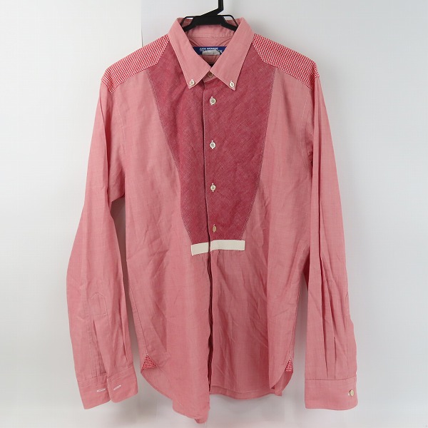 実際に弊社で買取させて頂いたJUNYAWATANABE COMME des GARCONS MAN/ジュンヤワタナベ コムデギャルソンマン 切り替えボタンシャツ/L