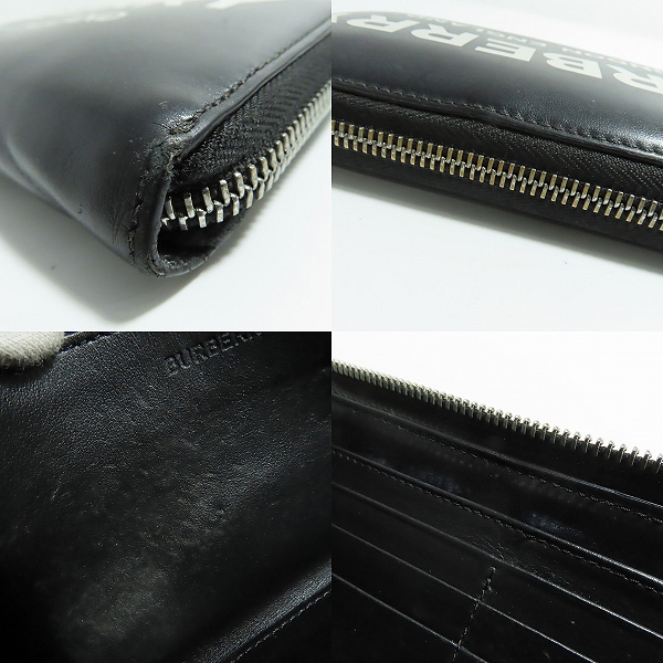 実際に弊社で買取させて頂いたBURBERRY/バーバリー 長財布 ロゴプリント レザー ロングウォレット ラウンドジップ 8009211の画像 7枚目