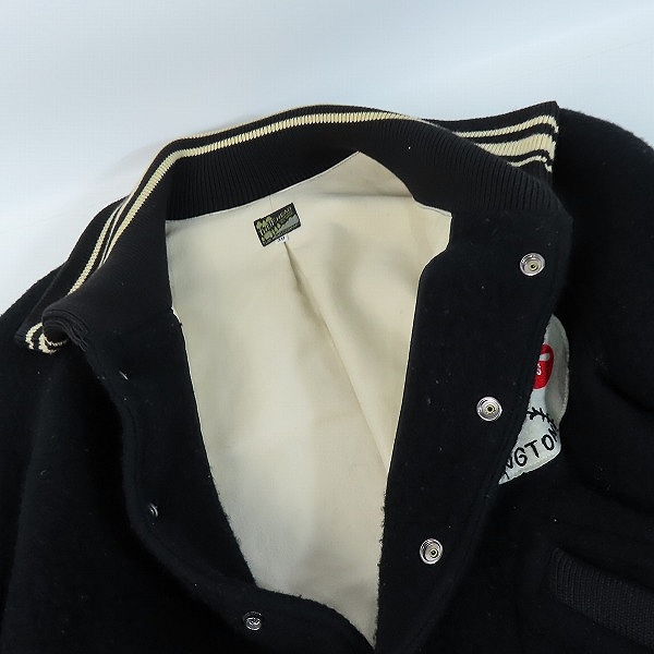 実際に弊社で買取させて頂いたTHE FLAT HEAD/フラットヘッド スタジャン/38の画像 4枚目