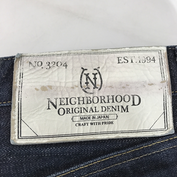 実際に弊社で買取させて頂いたNEIGHBORHOOD/ネイバーフッド RIGID DP-BASIC デニムパンツ 152DCNH-PTM04/XLの画像 2枚目