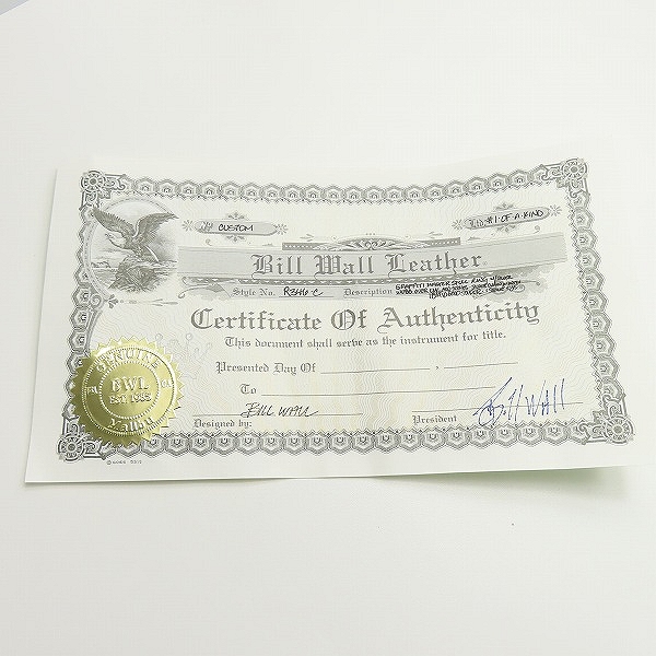 実際に弊社で買取させて頂いた【ギャラ付】BWL/BILL WALL LEATHER/ビルウォールレザー ゴールドサダー ストーンアイズ GRAFFITI MASTER SKULL RING/17号　の画像 8枚目