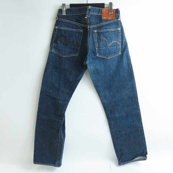 実際に弊社で買取させて頂いたEVISU/エヴィス No2 Lot.2000 カモメ プリント ボタンフライ デニムパンツ/29×35の画像 1枚目