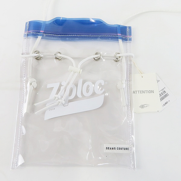 実際に弊社で買取させて頂いた【未使用】BEAMS/ビームス ジップロック 巾着 ショルダーバッグ