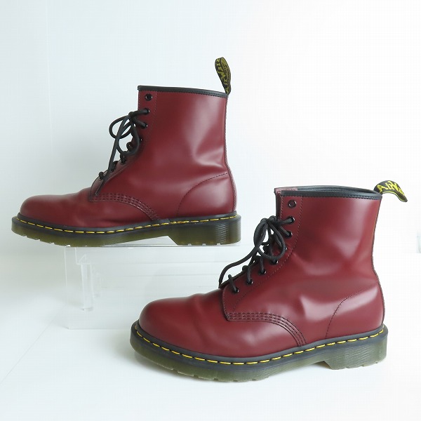実際に弊社で買取させて頂いたDr.Martens/ドクターマーチン 1460 SMOOTH 8ホール ブーツ チェリーレッド 11822600/UK10の画像 3枚目