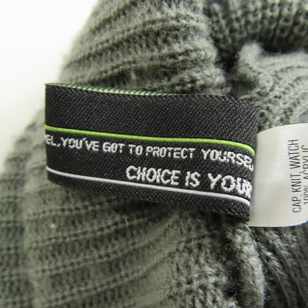 実際に弊社で買取させて頂いたBack Channel/バックチャンネル ロゴ刺繍 ビーニー ニット帽の画像 7枚目