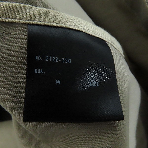 実際に弊社で買取させて頂いたLAD MUSICIAN/ラッドミュージシャン 22SS トレンチコート 2122-350/44の画像 3枚目