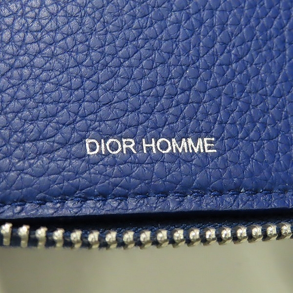 実際に弊社で買取させて頂いたDior Homme/ディオールオム 2ラウンドジップ ウォレット/財布の画像 5枚目