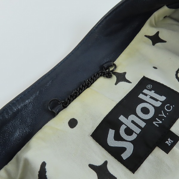 実際に弊社で買取させて頂いたSchottｘREMI RELIEF×Uncut Bound/ショット×レミレリーフ×アンカットバウンド ライダースジャケット 3191054/Mの画像 6枚目