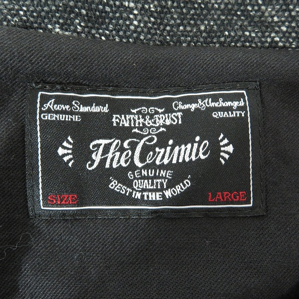 実際に弊社で買取させて頂いたTHE CRIMIE/クライミー ロゴ 刺繍 ベスト/Lの画像 2枚目