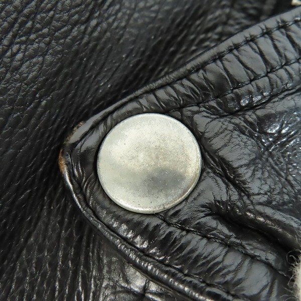 実際に弊社で買取させて頂いたISAMU KATAYAMA BACKLASH/バックラッシュ ロイヤルフラッシュ別注 カウレザー ダブルライダース R1498-06/XLの画像 5枚目